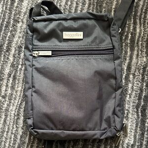 Baggallini Grey Crossbody Bag with backpack attachment